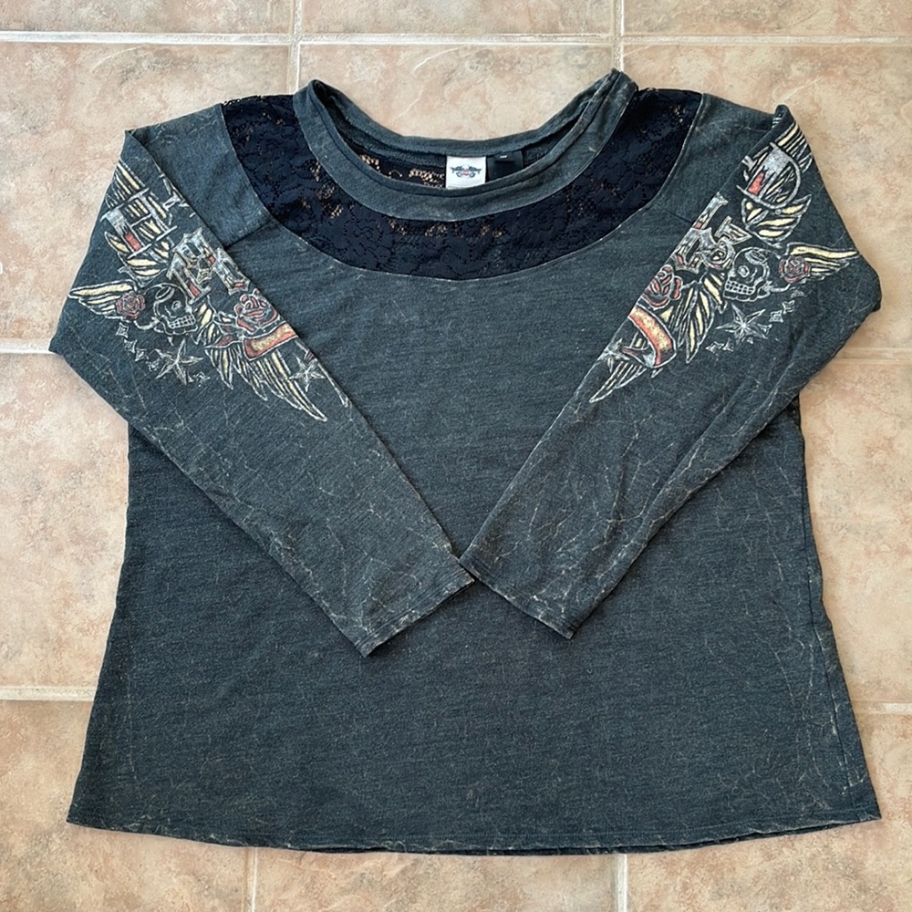 Women Harley Davidson Ragland Style Top